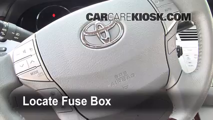 Interior Fuse Box Location: 2005-2012 Toyota Avalon - 2008 ... prius instrument panel fuse box diagram 